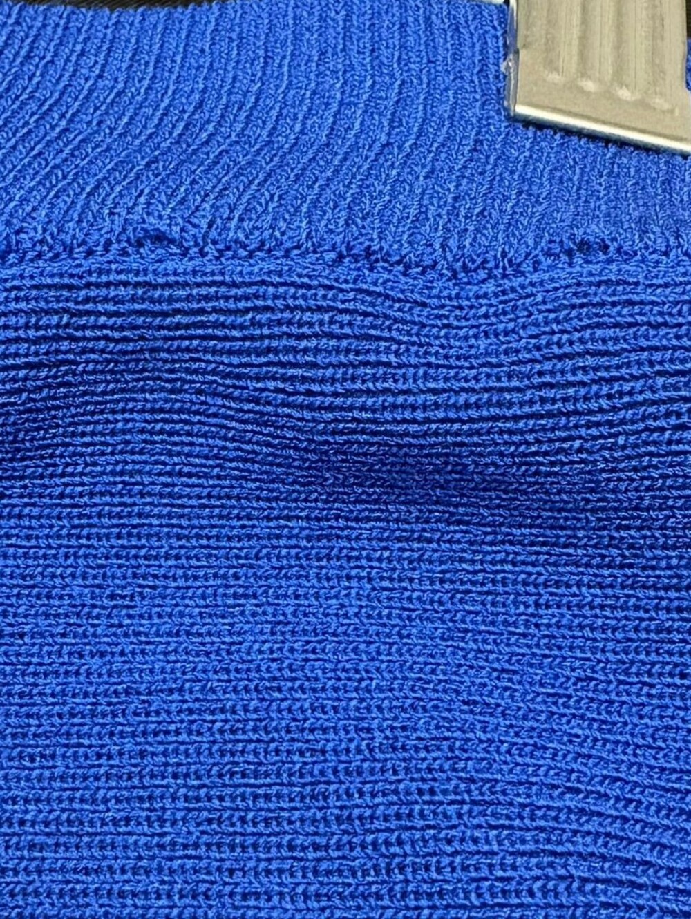 Ruffle-Hem Midi Skirt in Cobalt Blue - Picture 6 of 7